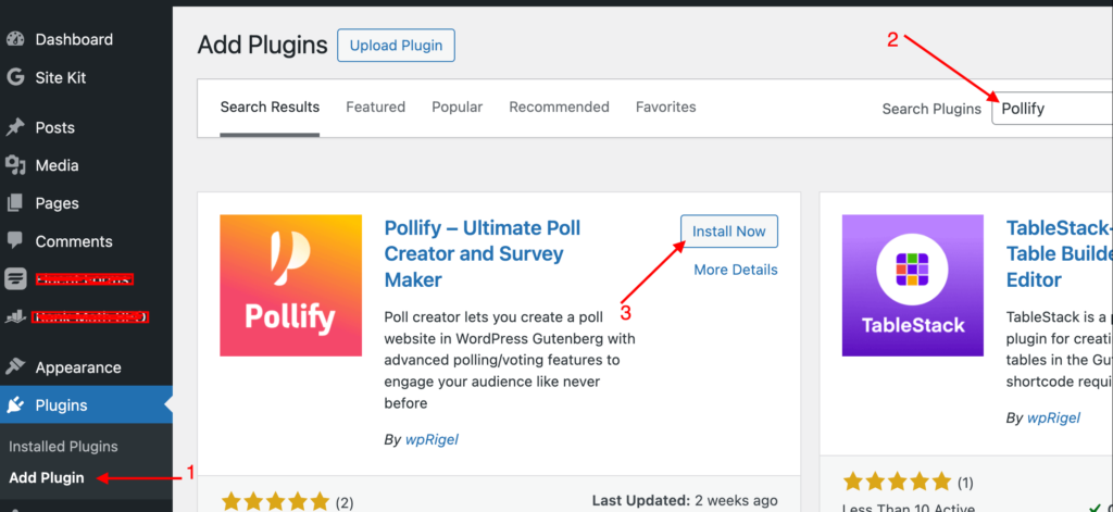 how to install pollify