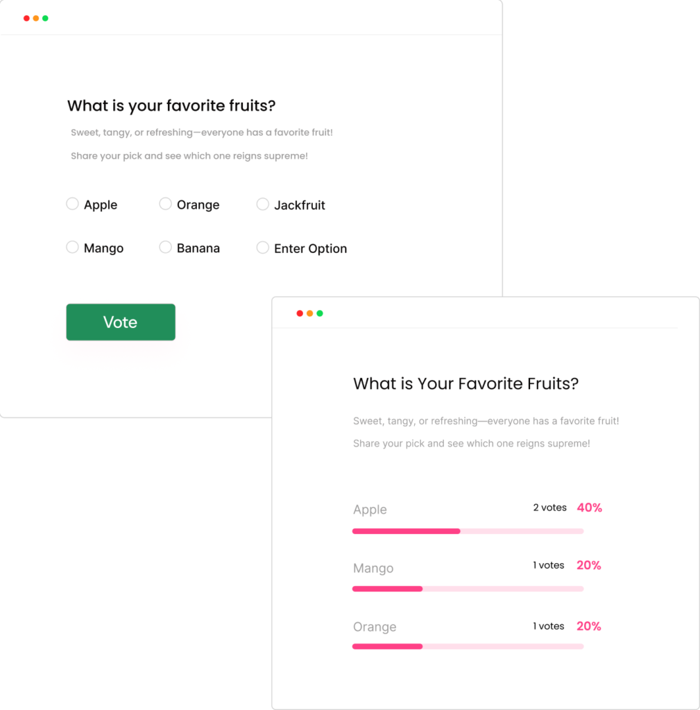 poll creation with pollify