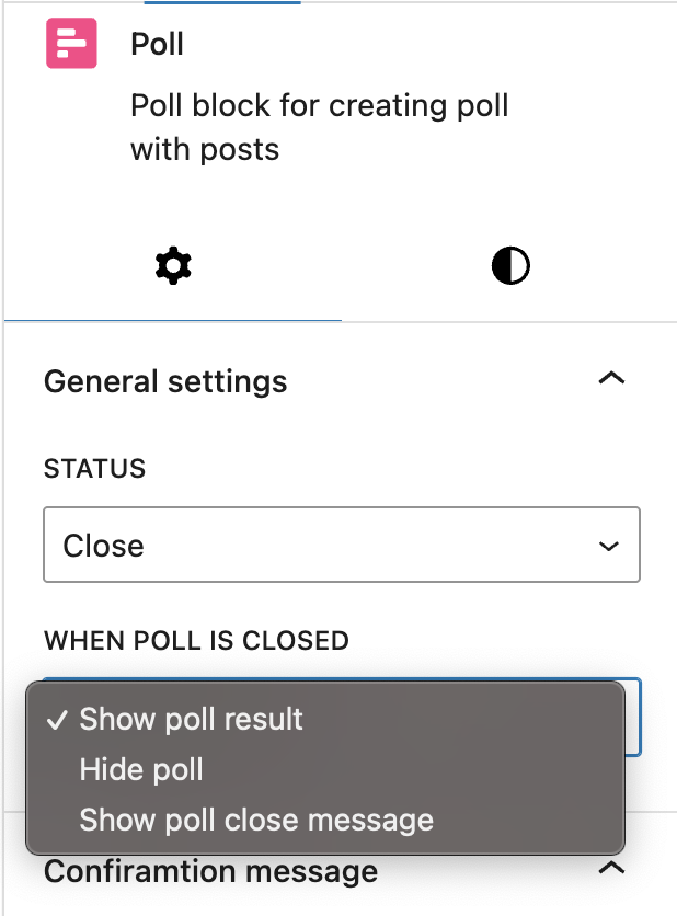 closing poll status update