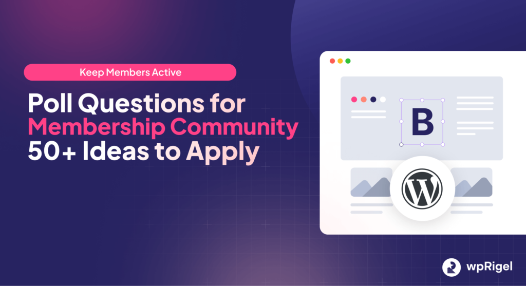 poll questions for membership community
