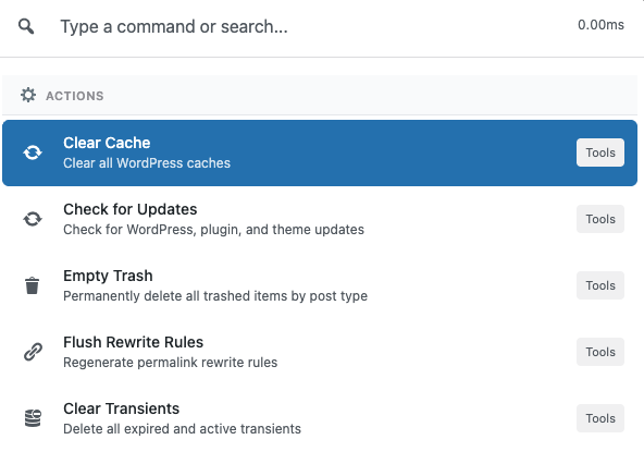 actions commands on commandify pro