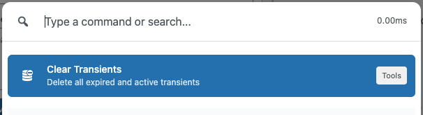 Clear Transients with commandify pro
