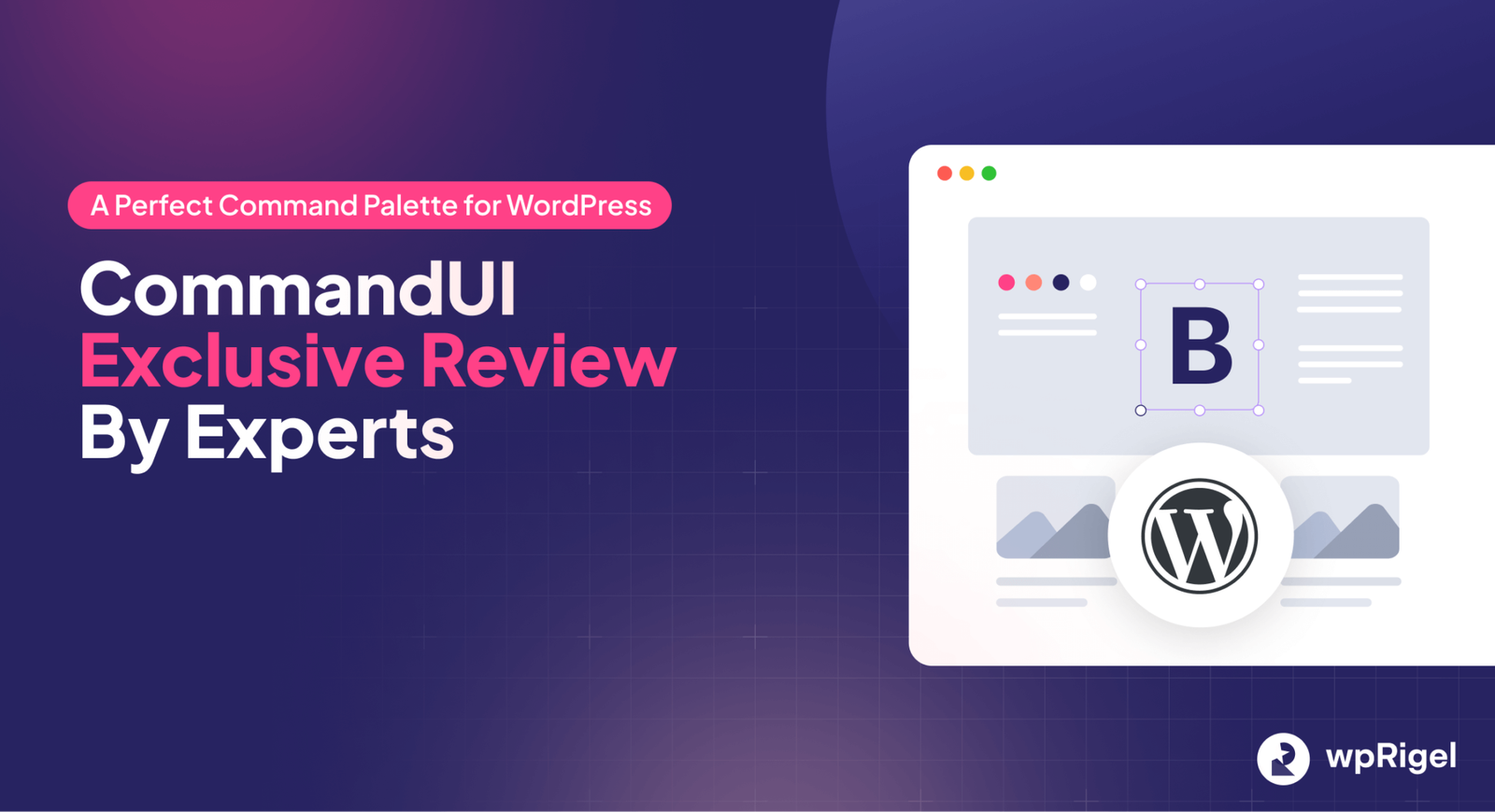 CommandUI Review: Best Command Palette Plugin? - wpRigel