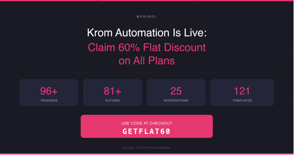 krom Automation launch social